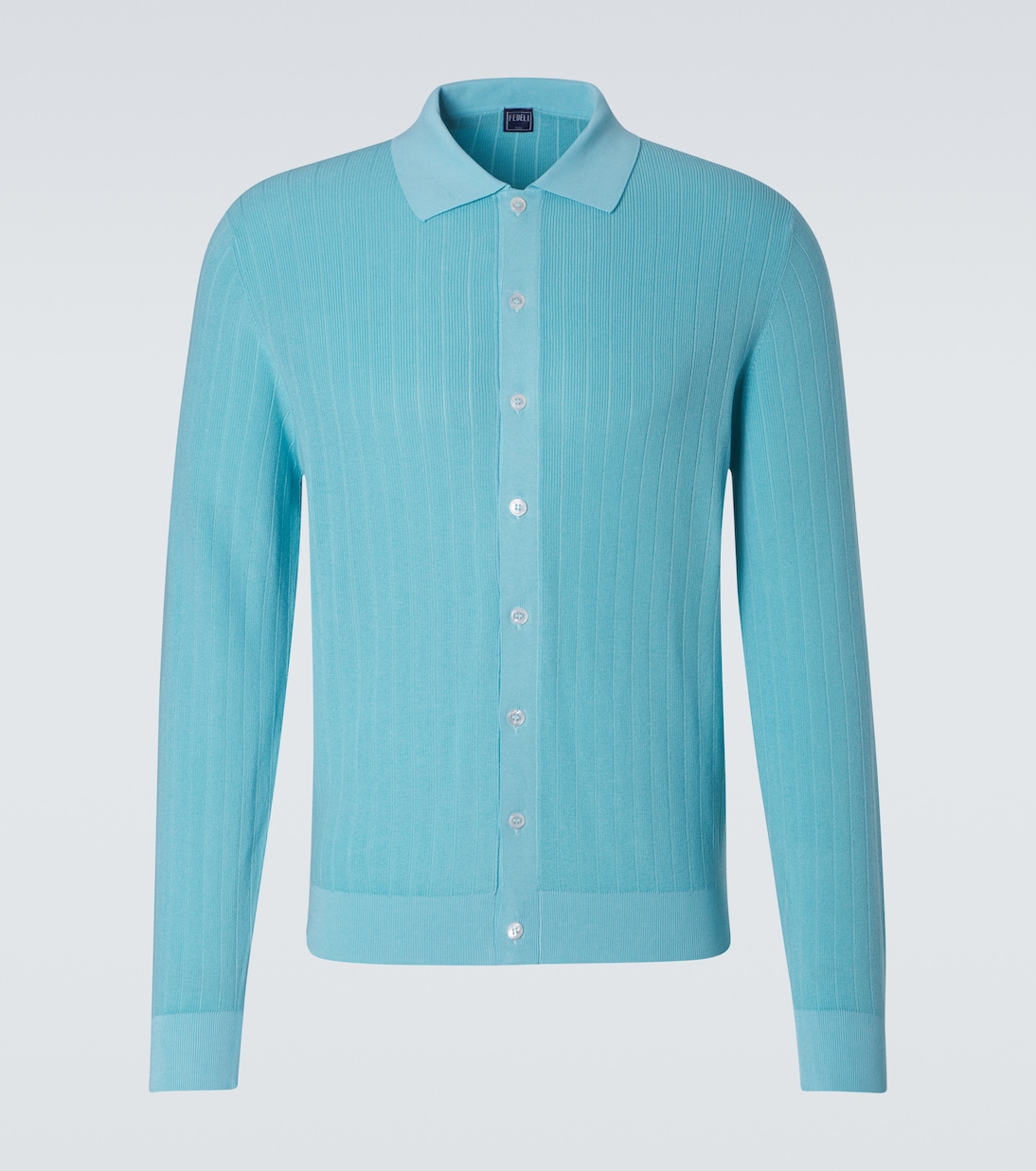 Cardigan Matheus aus Baumwoll-Rippstrick | Fedeli
