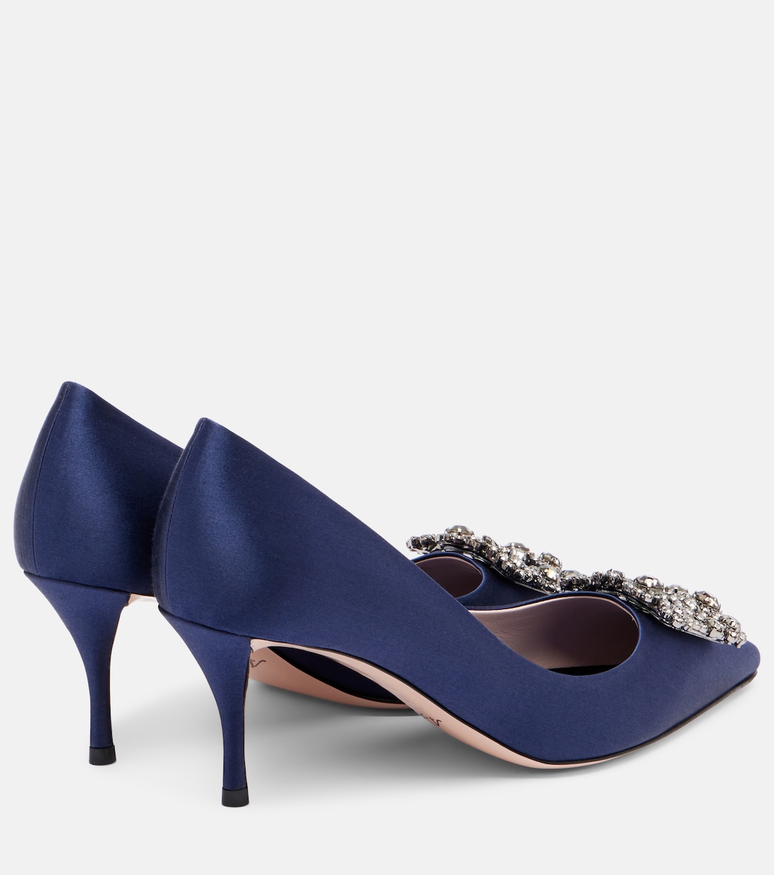 Efflorescence 65 embellished satin pumps | Roger Vivier