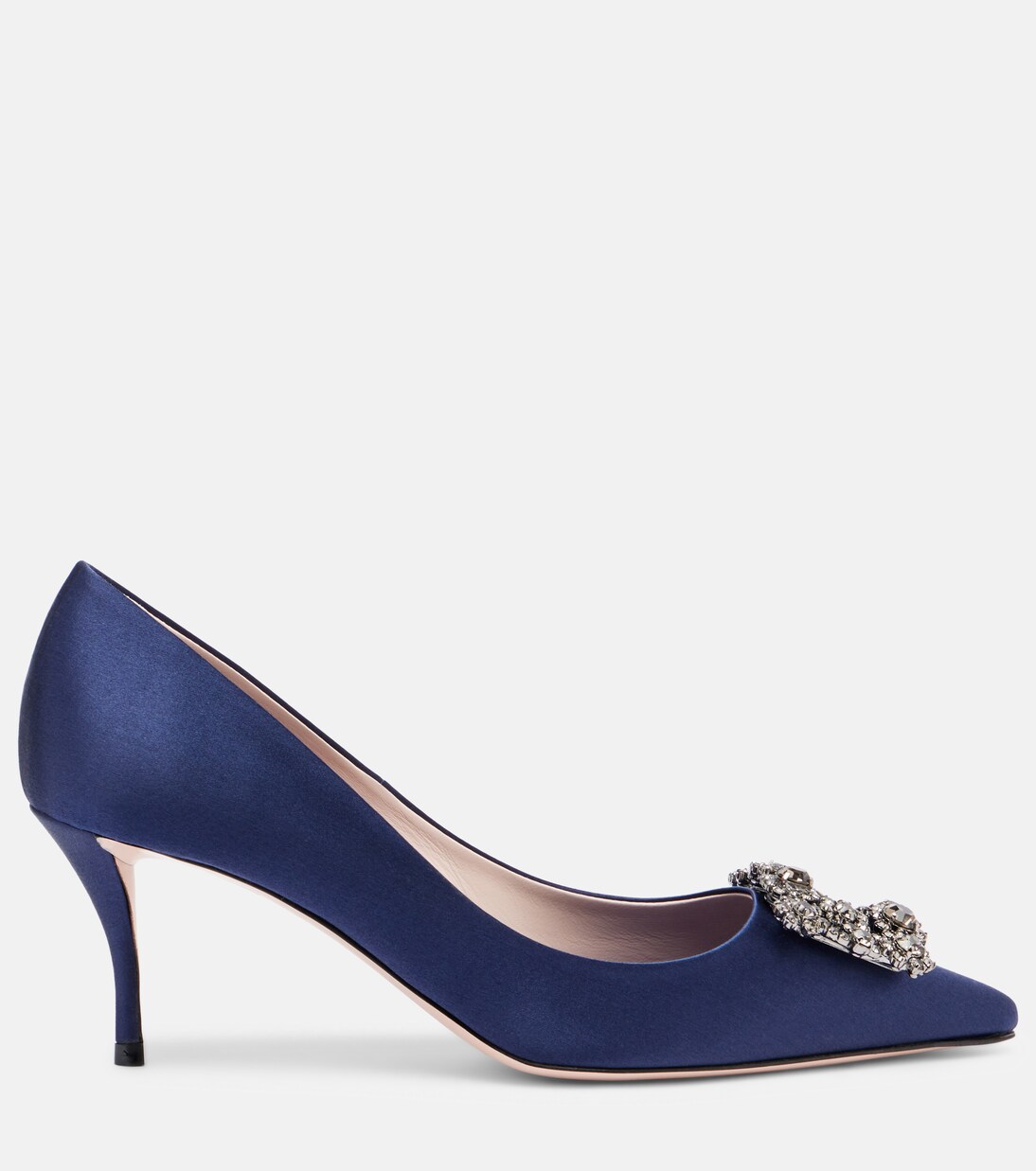 Efflorescence 65 embellished satin pumps | Roger Vivier
