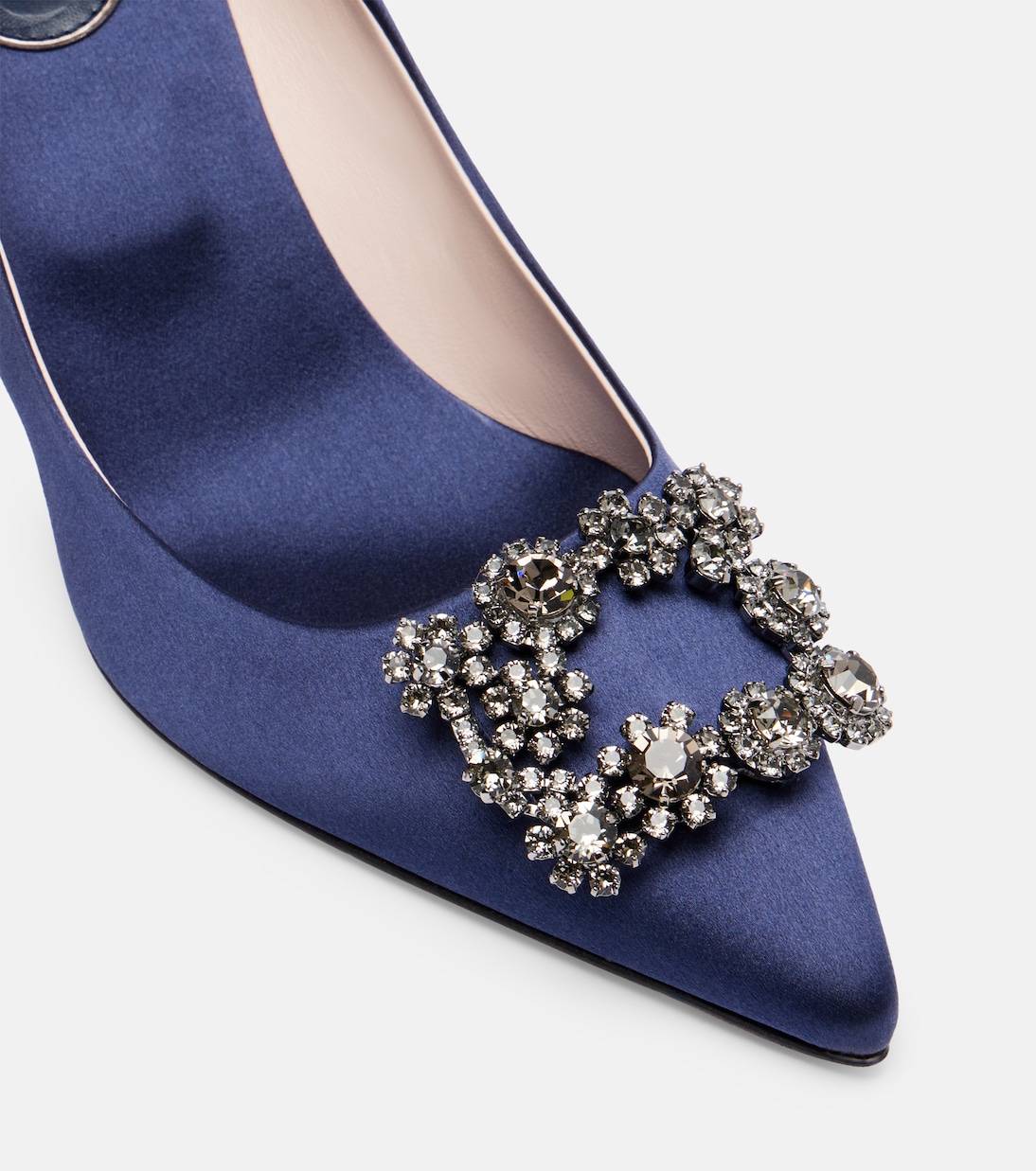 Efflorescence 65 embellished satin pumps | Roger Vivier