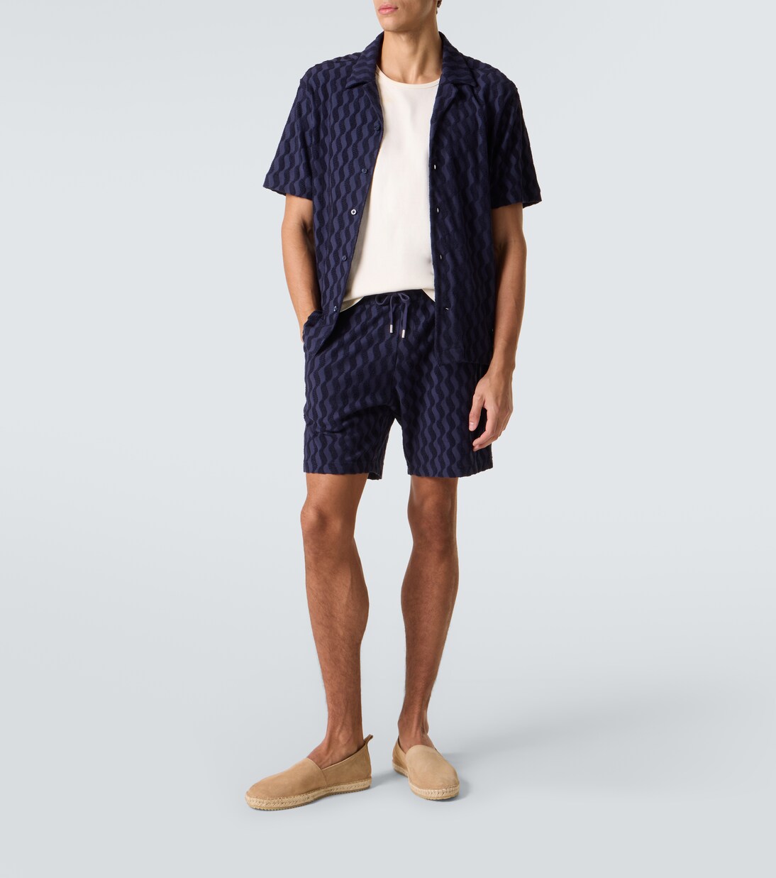Augusto cotton-blend terry shorts | Frescobol Carioca