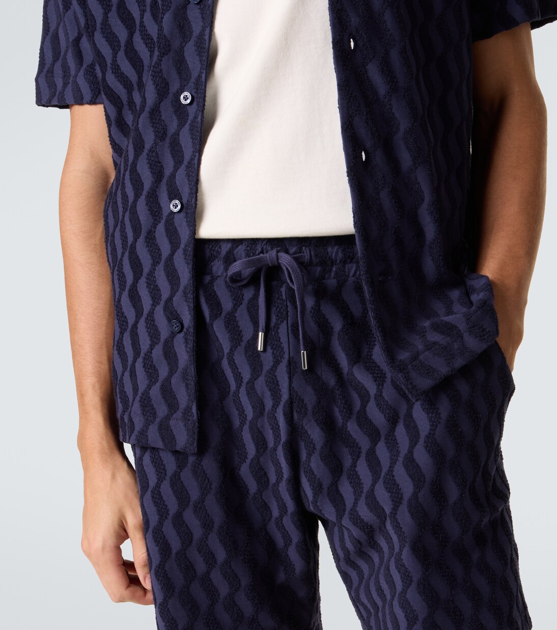 Augusto cotton-blend terry shorts | Frescobol Carioca