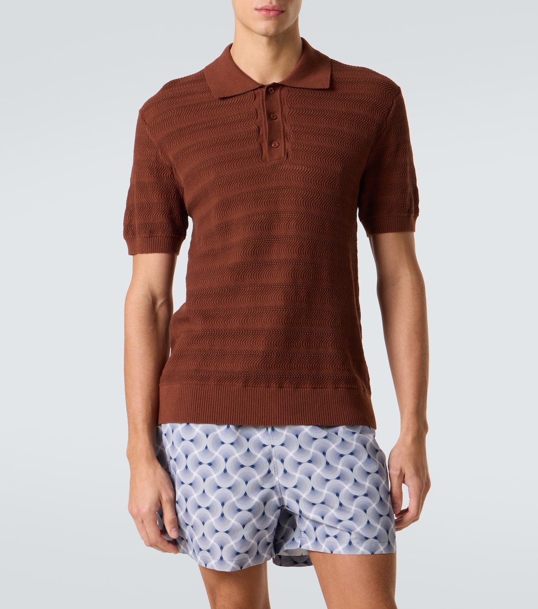 Vidal knit cotton polo shirt | Frescobol Carioca
