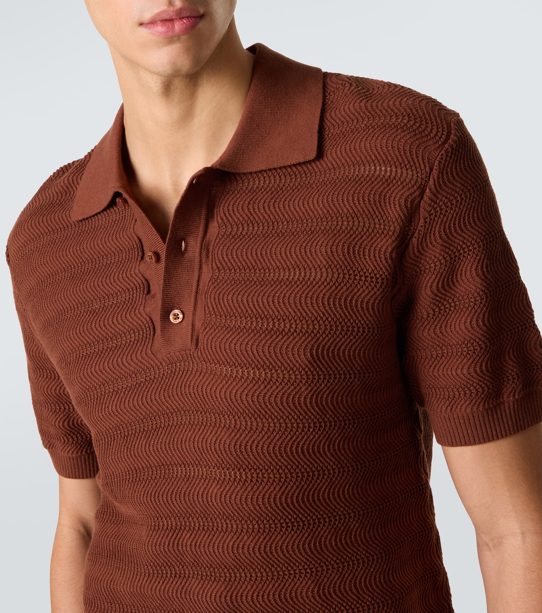 Vidal knit cotton polo shirt | Frescobol Carioca
