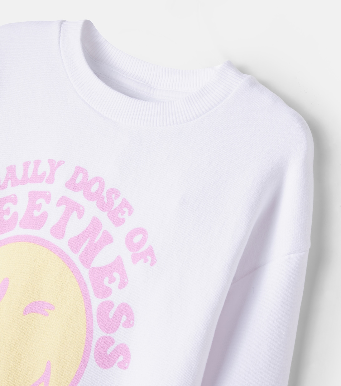 Felpa Smiley in jersey di cotone | The New Society