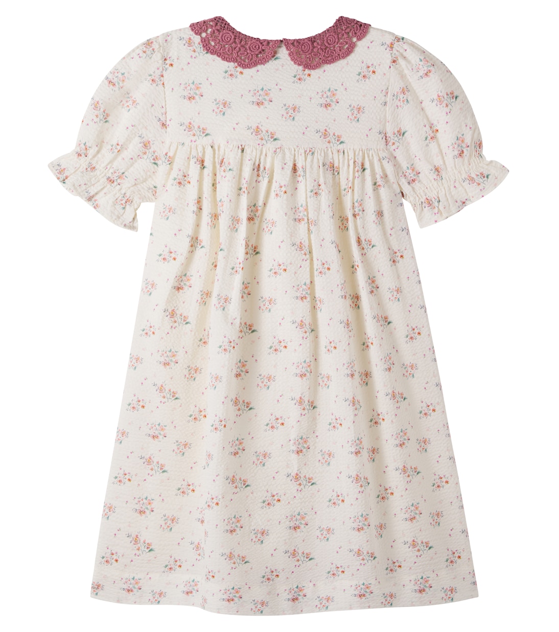Loredana floral shirred cotton dress | C'era Una Volta
