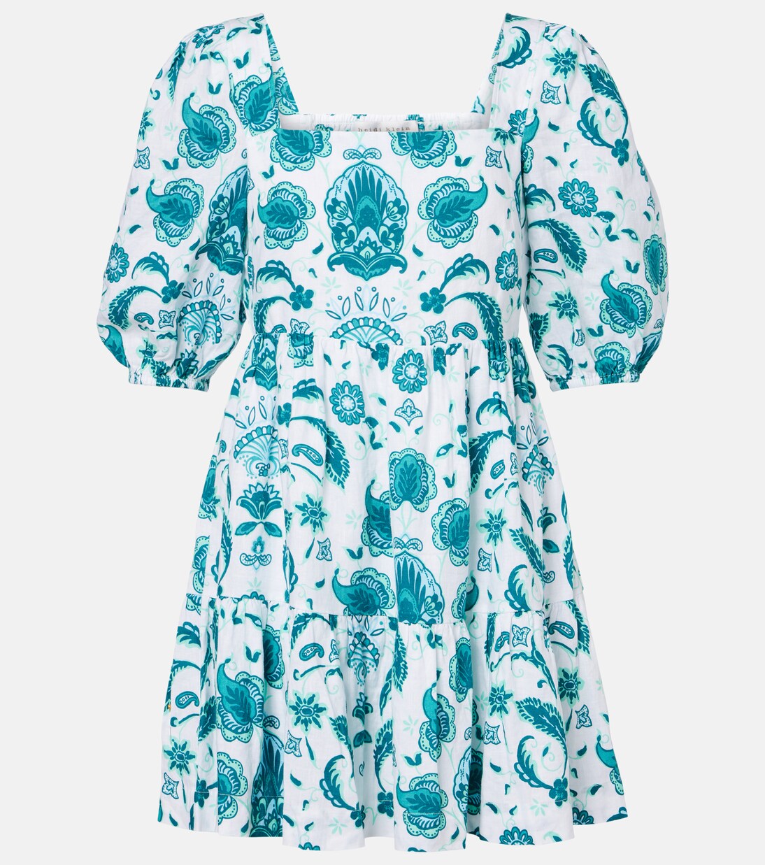 Kos paisley linen minidress | Heidi Klein