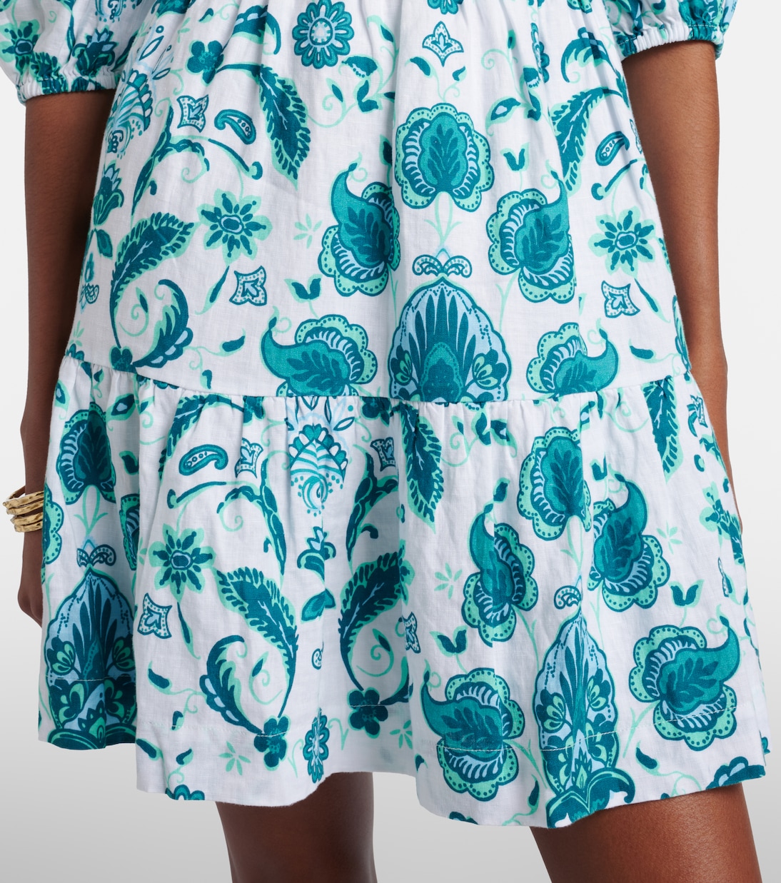 Kos paisley linen minidress | Heidi Klein