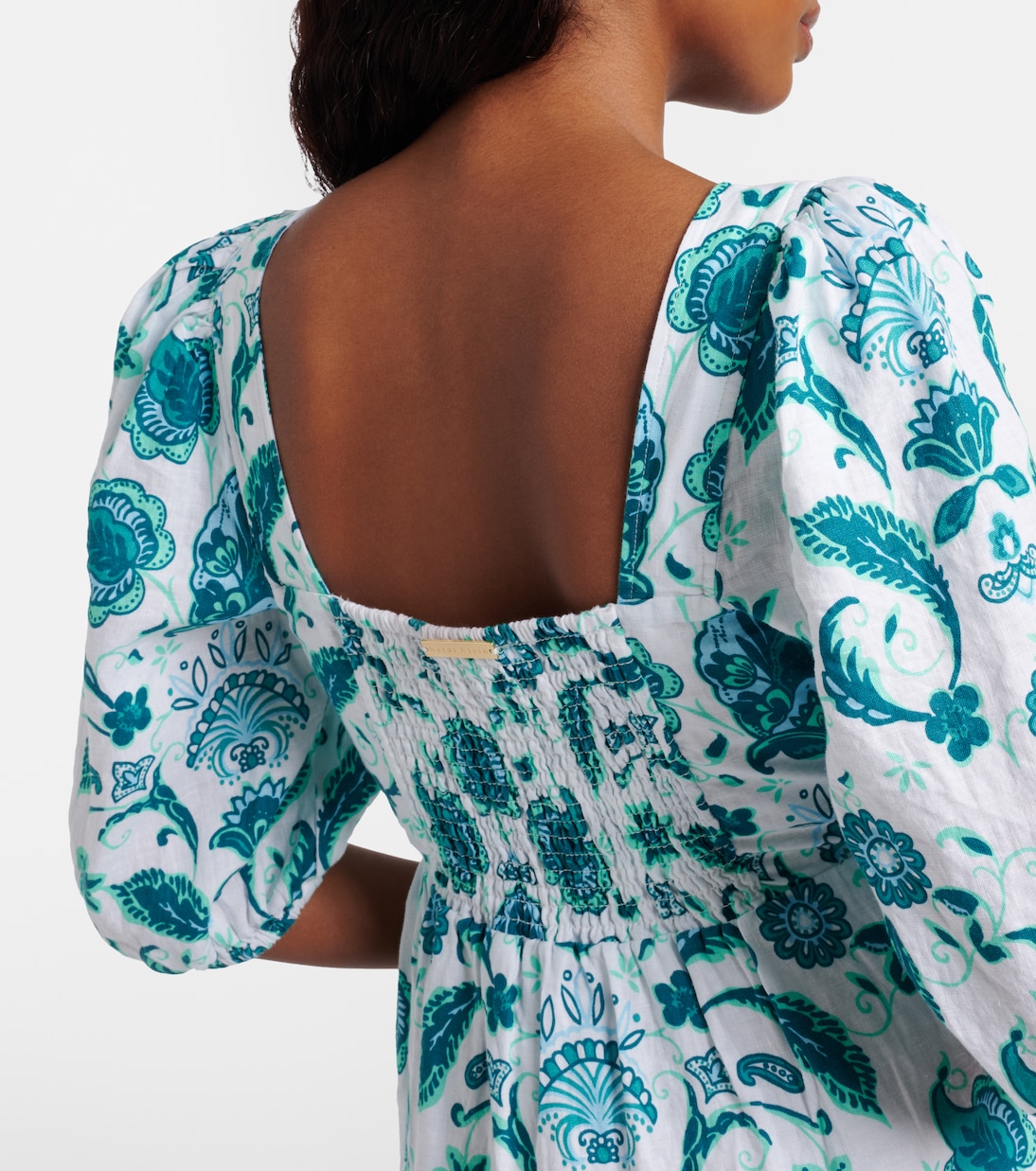 Kos paisley linen minidress | Heidi Klein