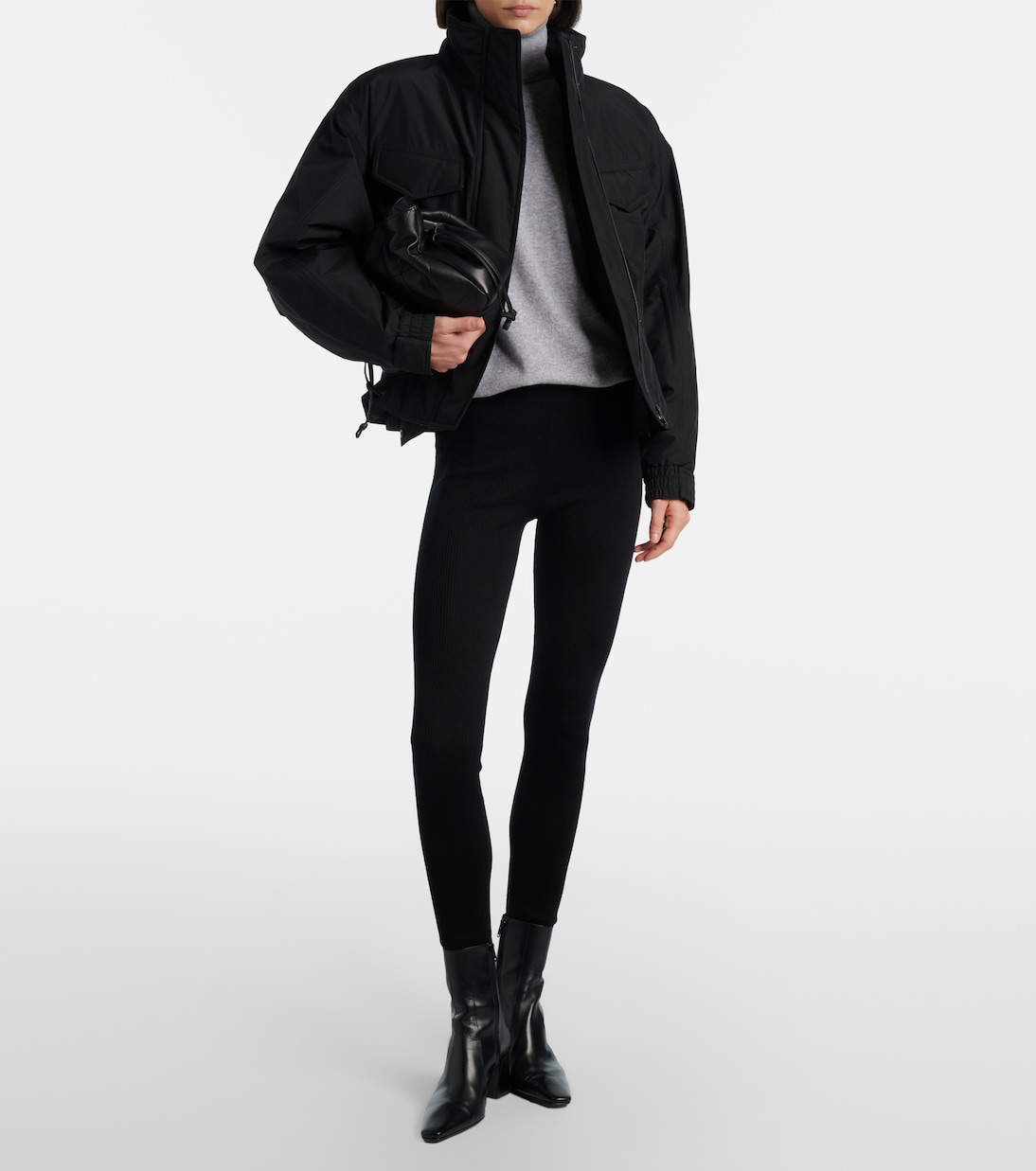 Wool, cashmere, and silk leggings | Saint Laurent