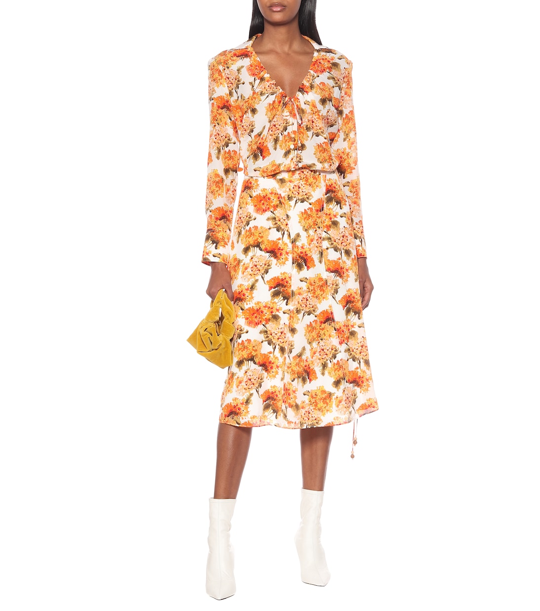 Blusa Bowie a stampa in seta | Altuzarra