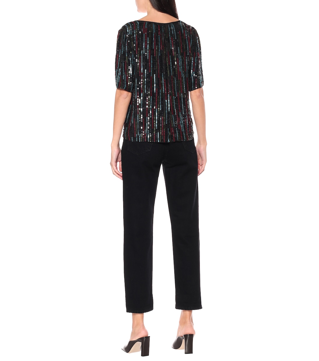 Top Nikky a righe con paillettes | Velvet