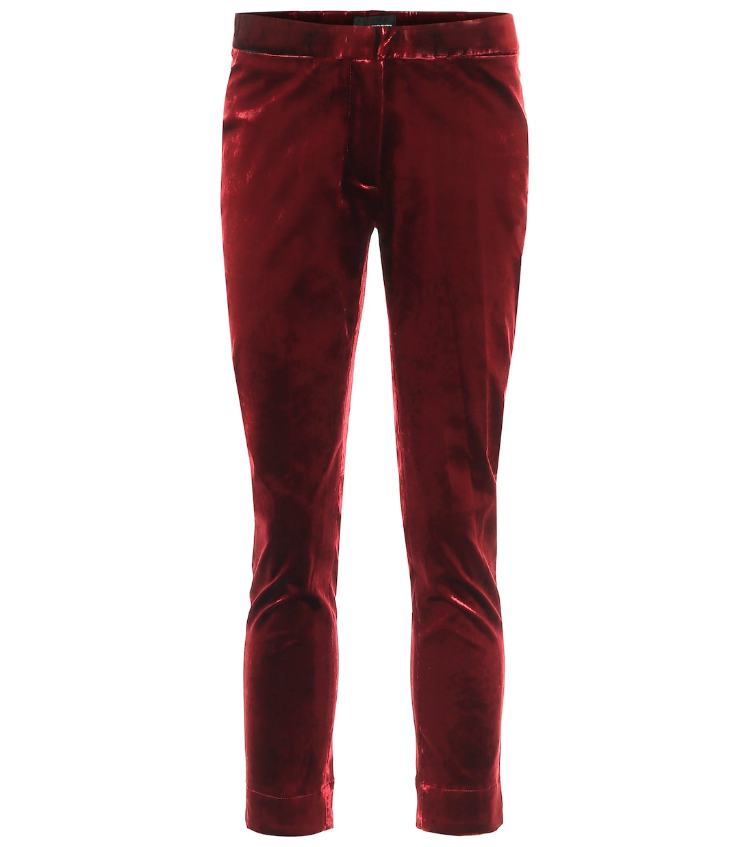 High-Rise-Hose aus Samt | Ann Demeulemeester