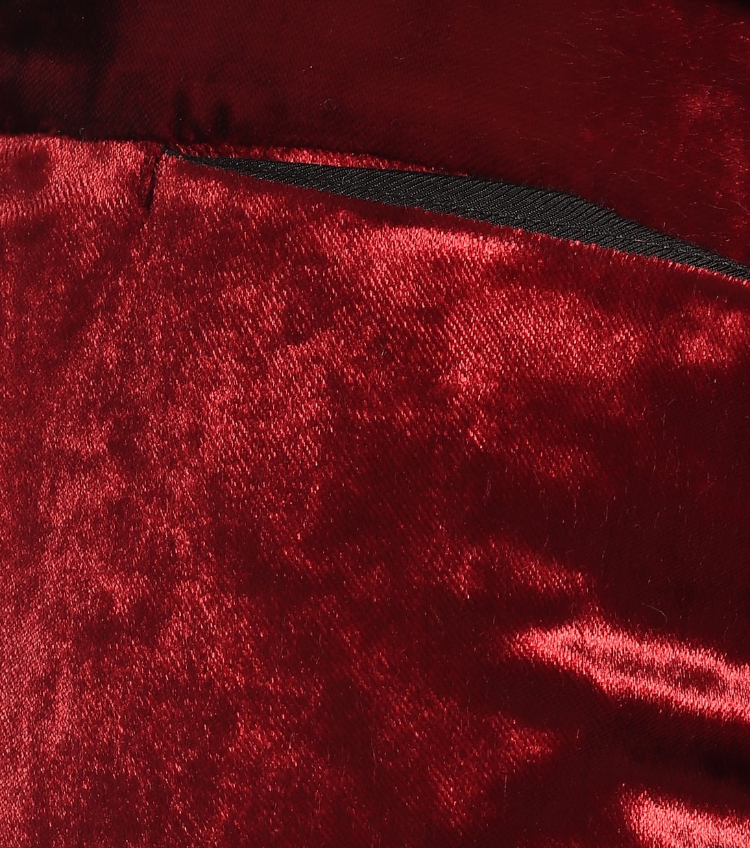 High-Rise-Hose aus Samt | Ann Demeulemeester