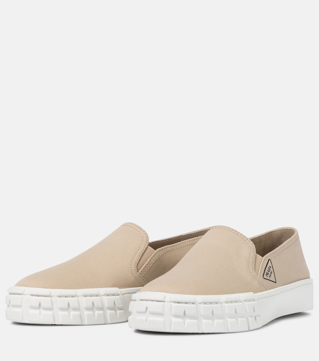Baskets slip-on Wheel à plateforme | Prada