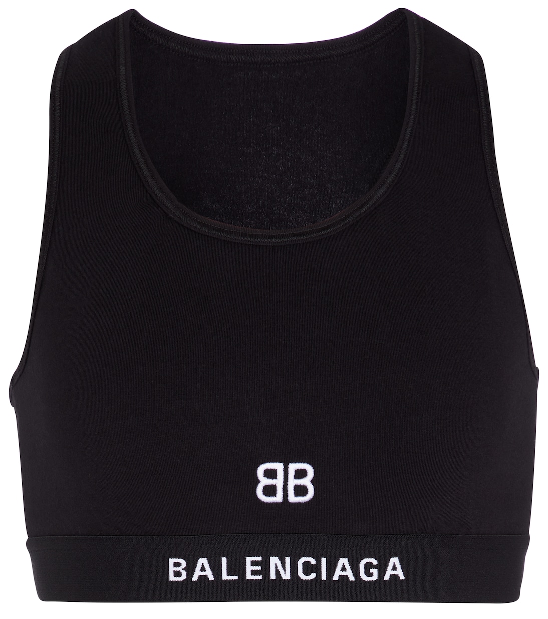 Sujetador deportivo de punto de algodón | Balenciaga
