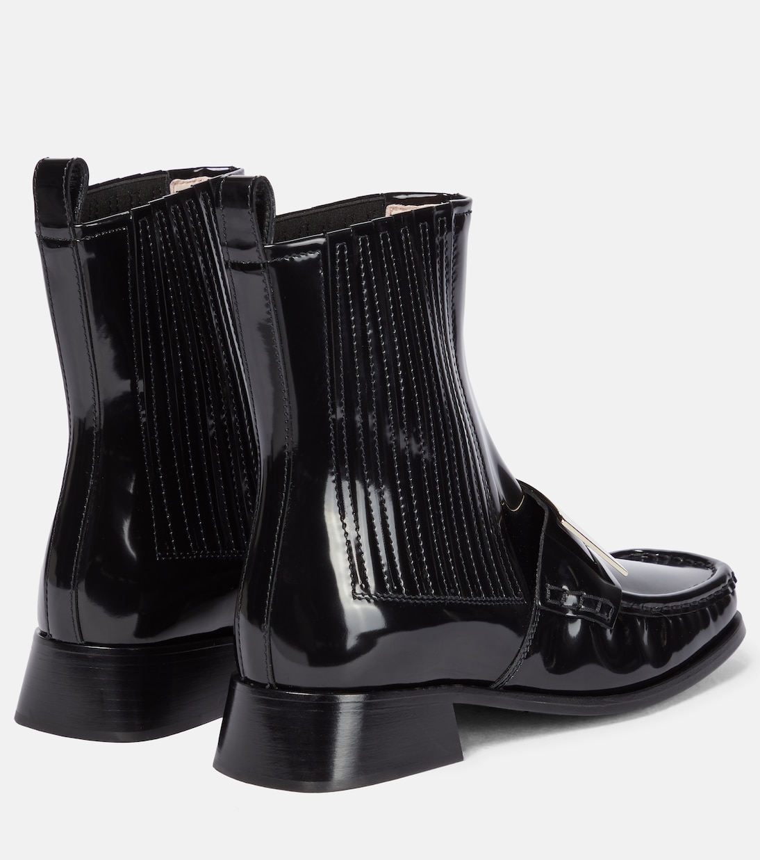 Preppy Viv' patent leather Chelsea boots | Roger Vivier