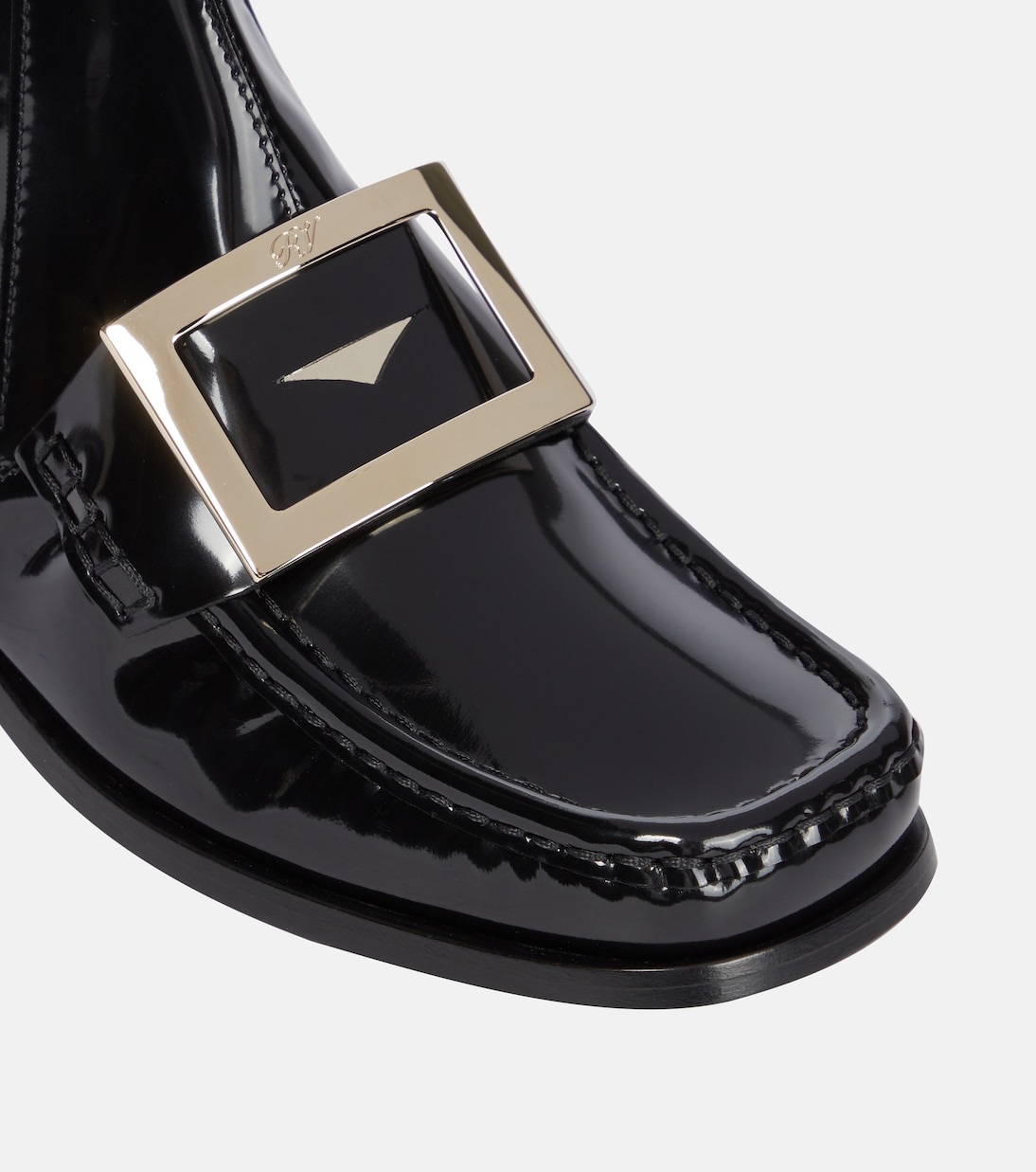 Preppy Viv' patent leather Chelsea boots | Roger Vivier
