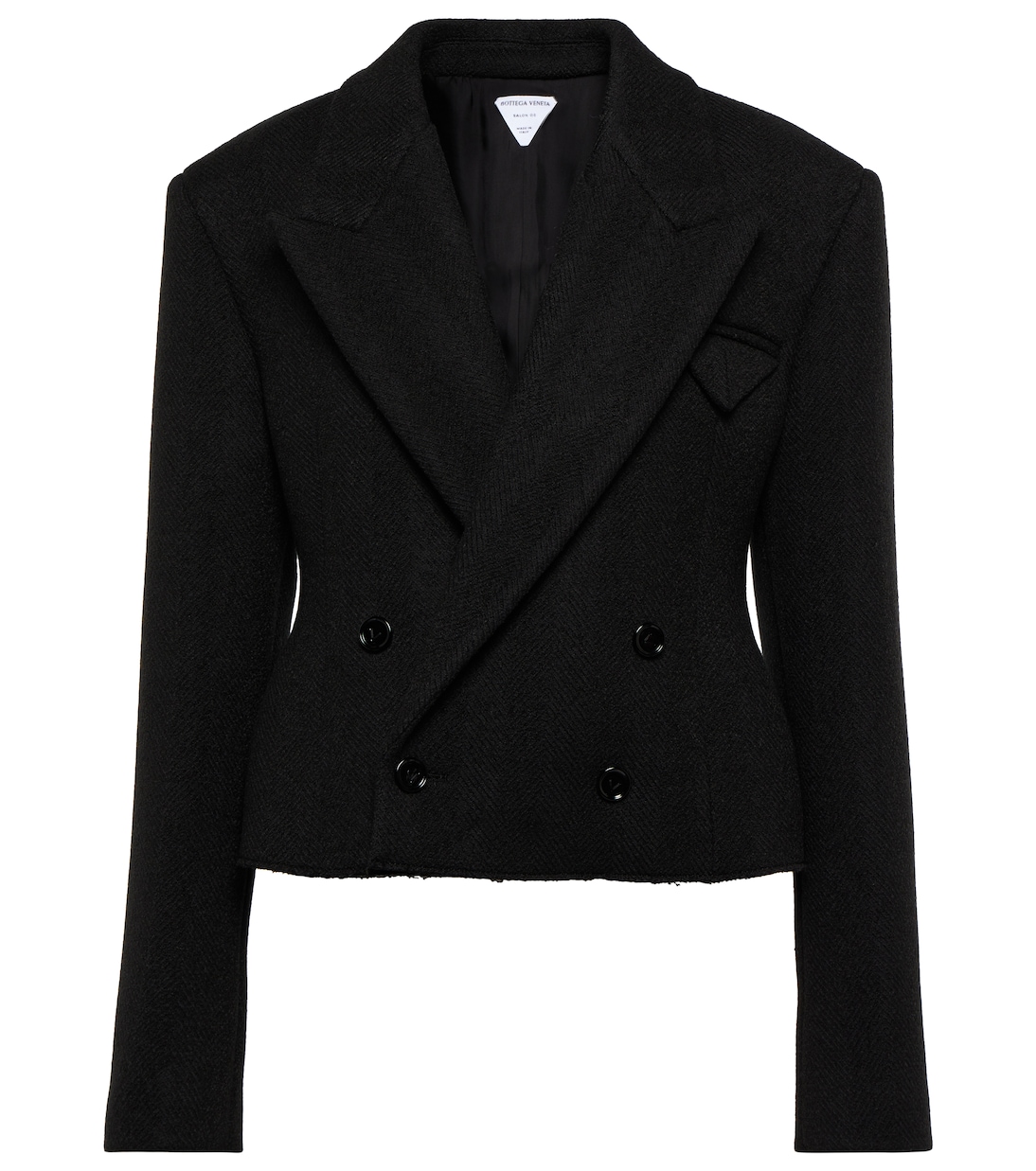 Double-breasted wool-blend blazer | Bottega Veneta
