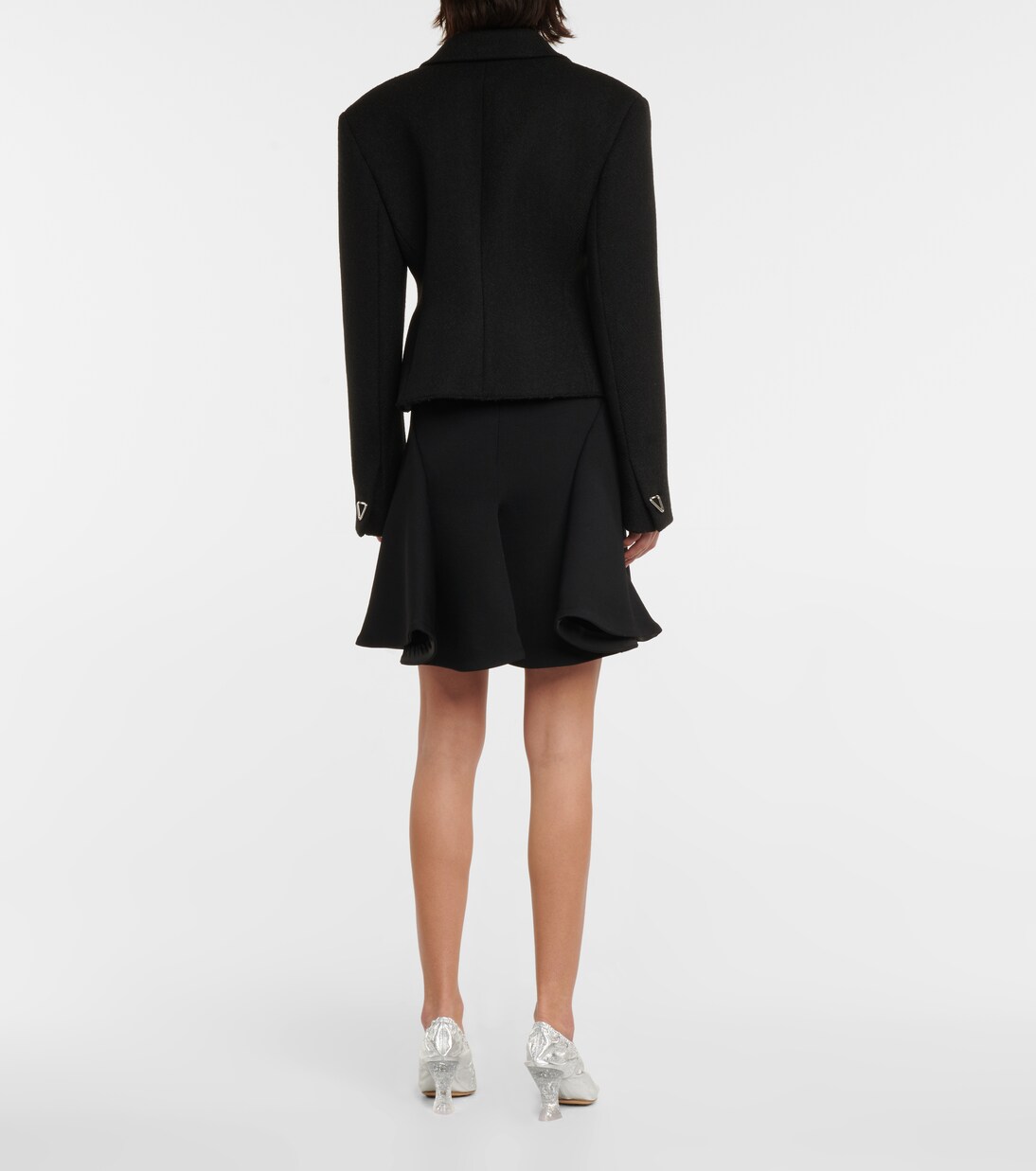Double-breasted wool-blend blazer | Bottega Veneta