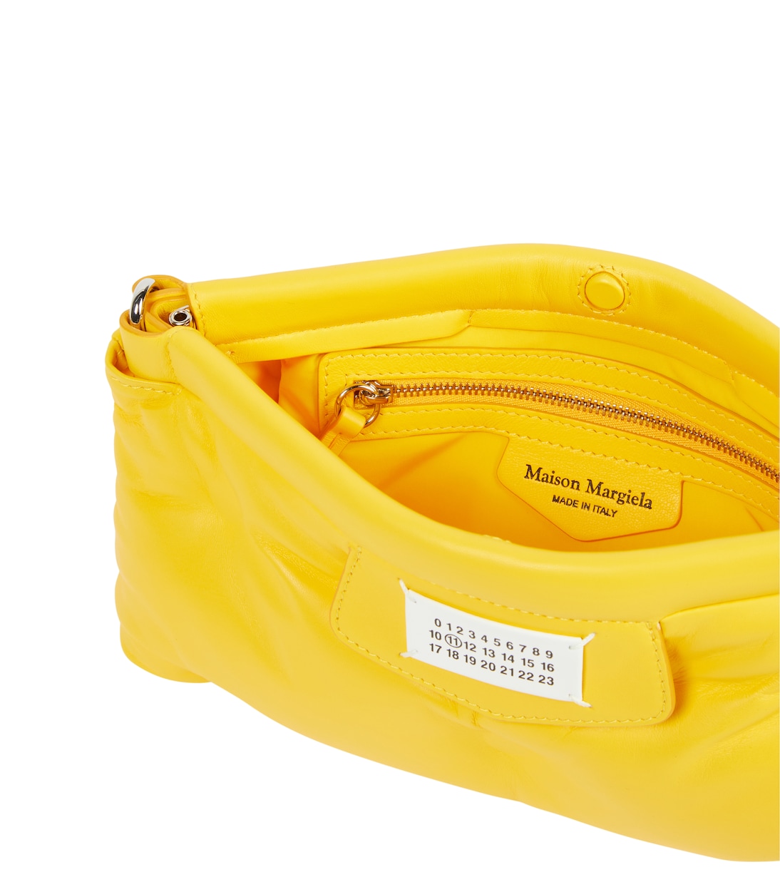 Red Carpet Glam Slam leather clutch | Maison Margiela
