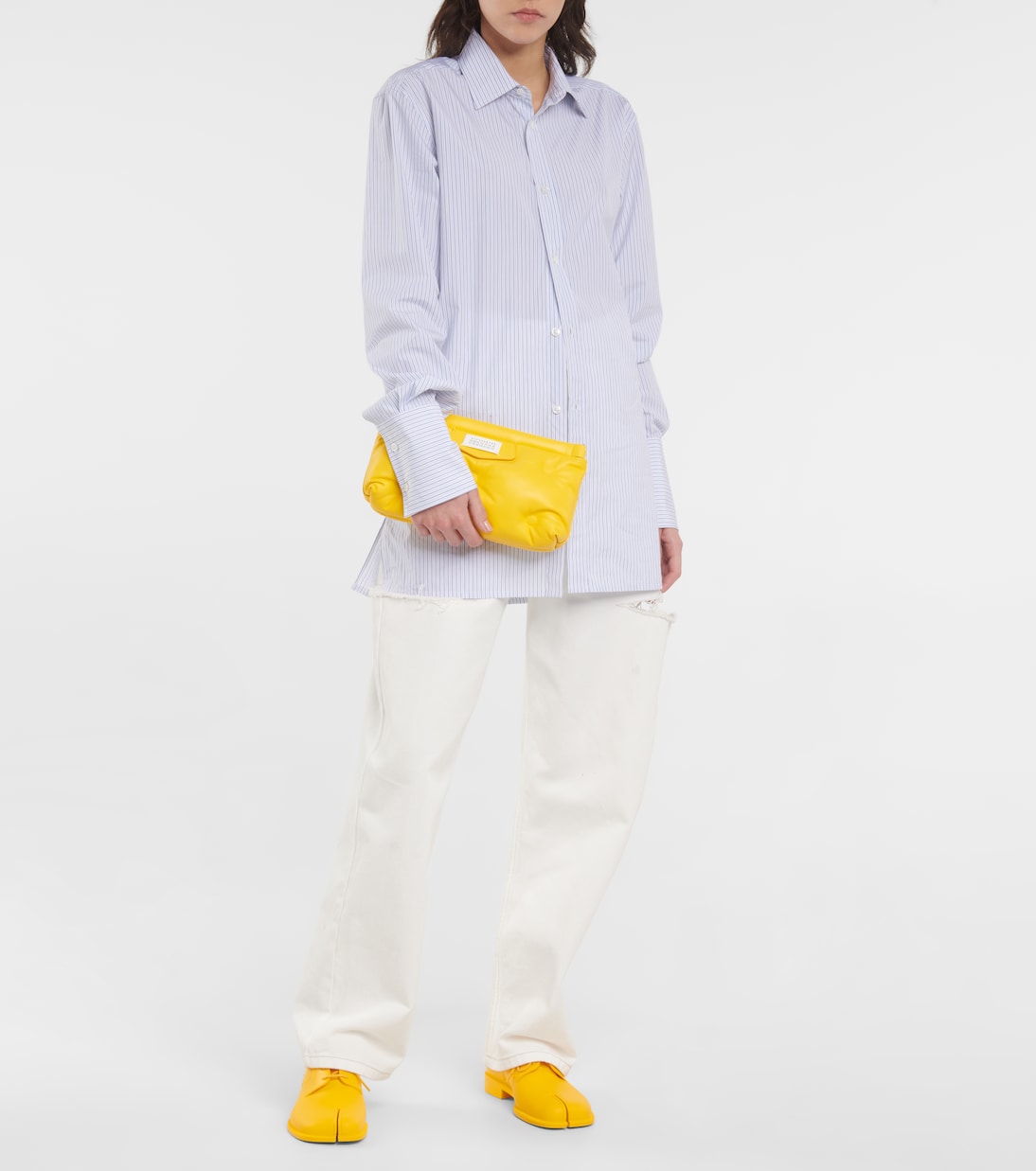 Red Carpet Glam Slam leather clutch | Maison Margiela