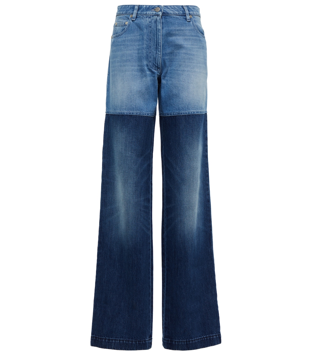 Jeans a gamba larga bicolore | Peter Do