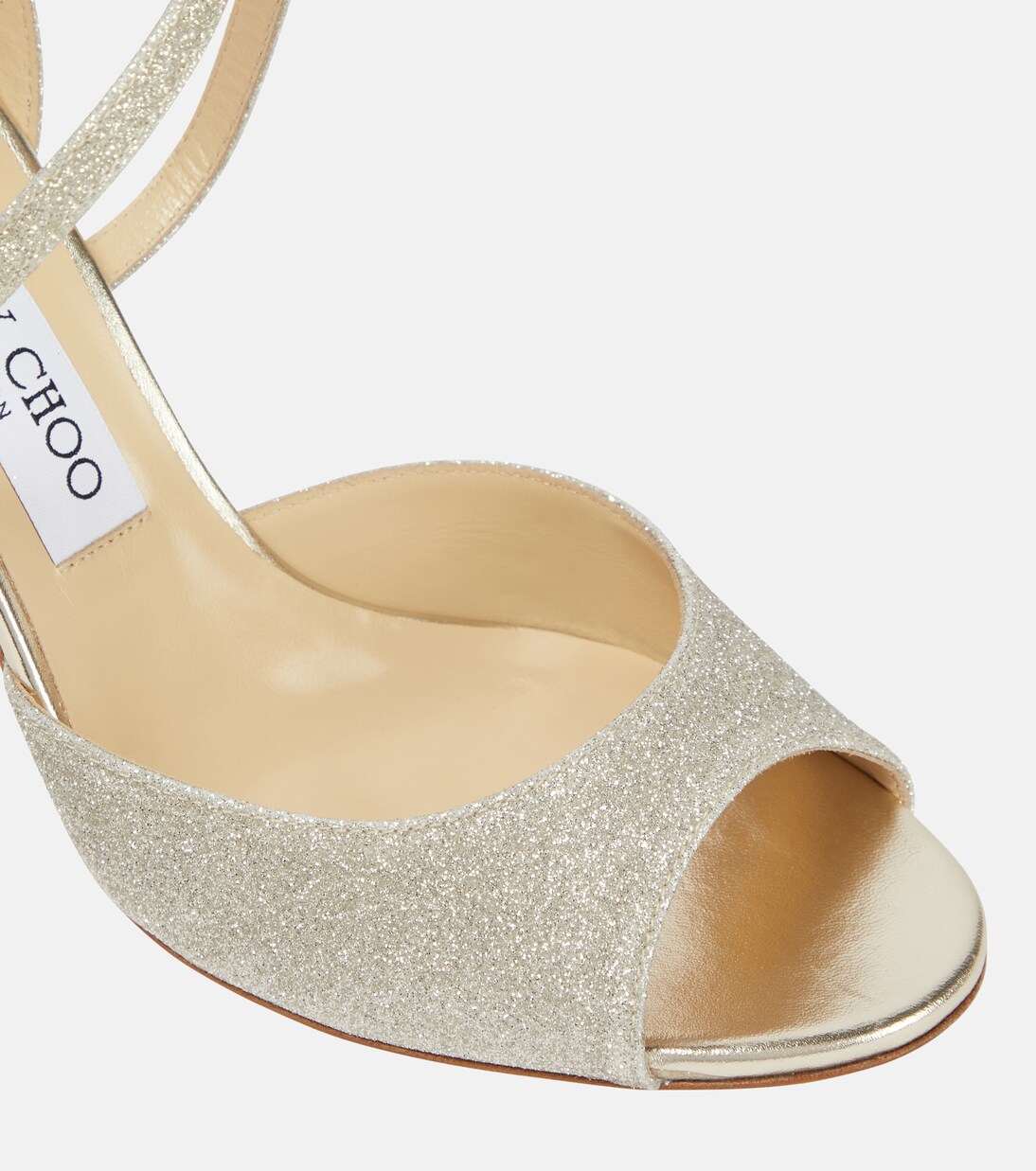 Emsy 85 glitter sandals | Jimmy Choo