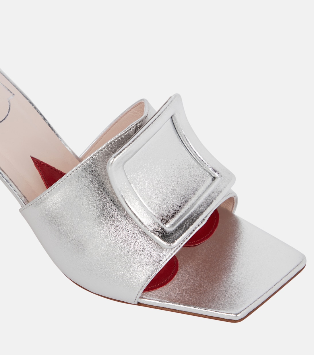 Cube embellished leather sandals | Roger Vivier