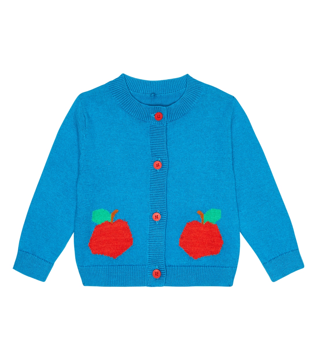 Baby - Cardigan in cotone con intarsio | Stella McCartney Kids