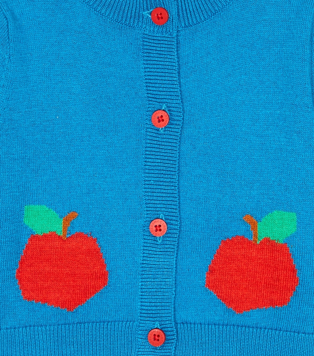 Baby - Cardigan in cotone con intarsio | Stella McCartney Kids