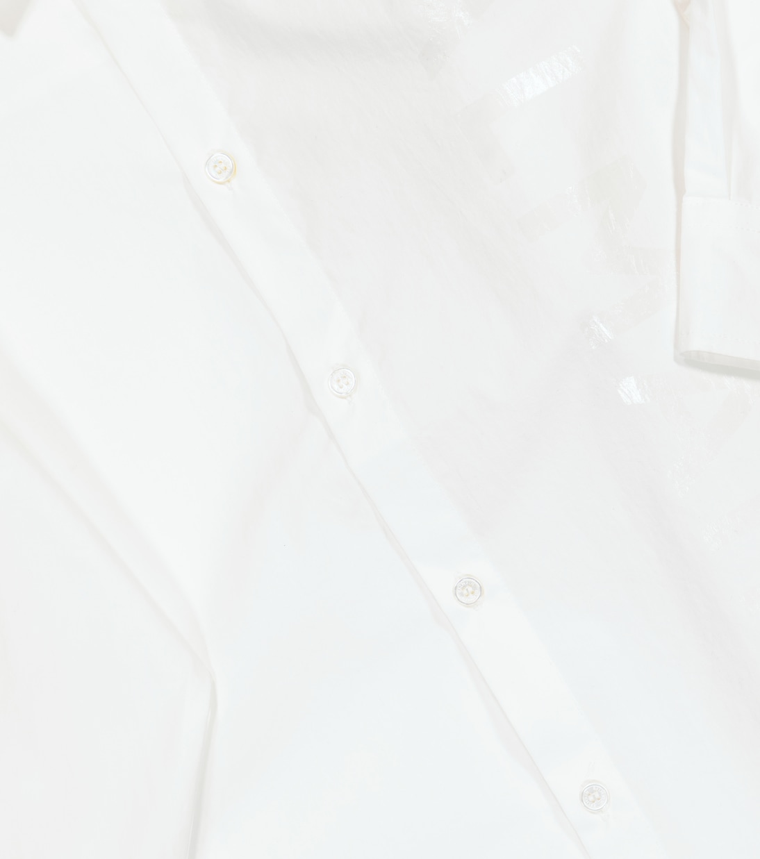 Camisa de algodón con logo | Balmain Kids