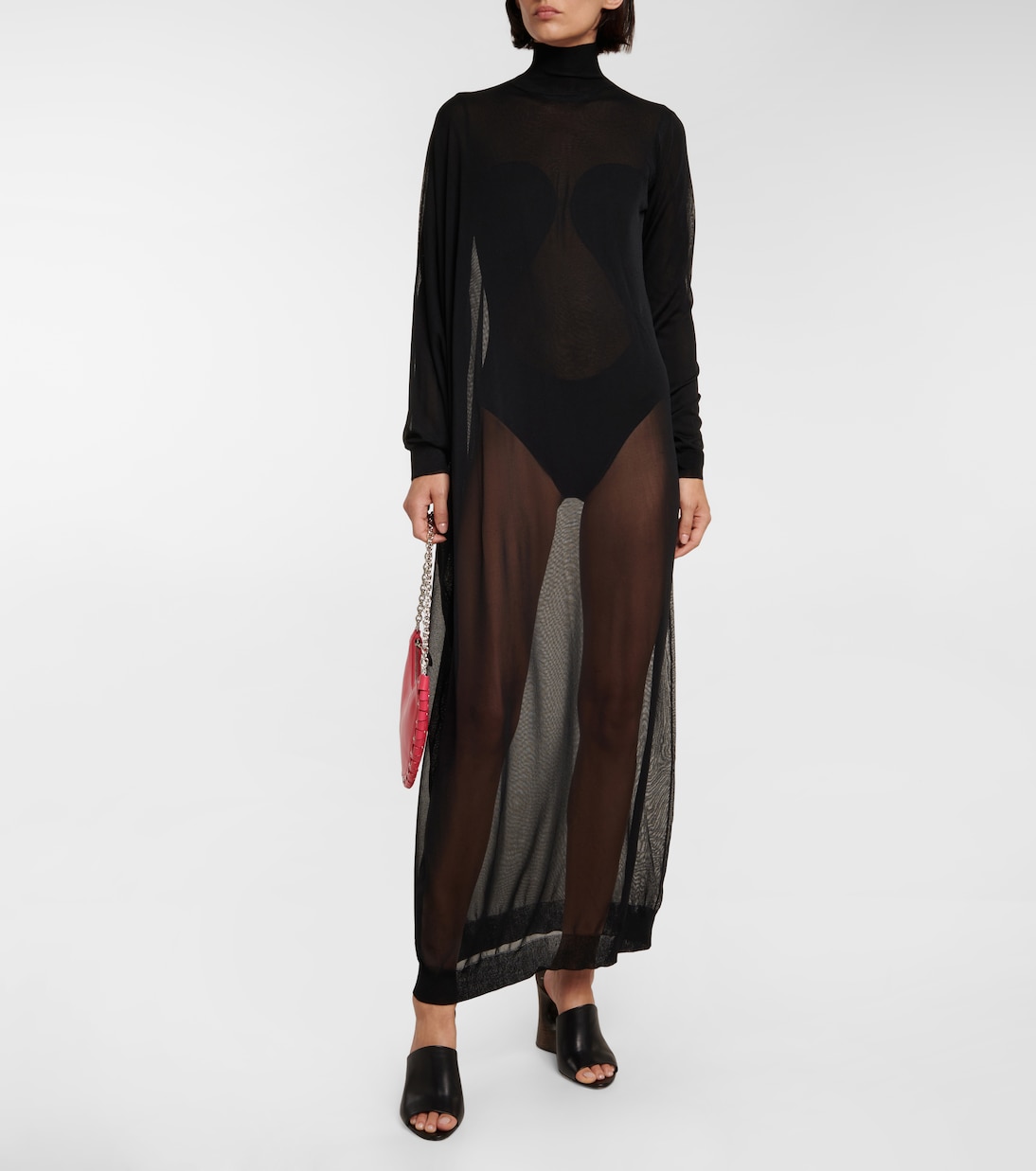 Abito lungo semitrasparente | Alaïa