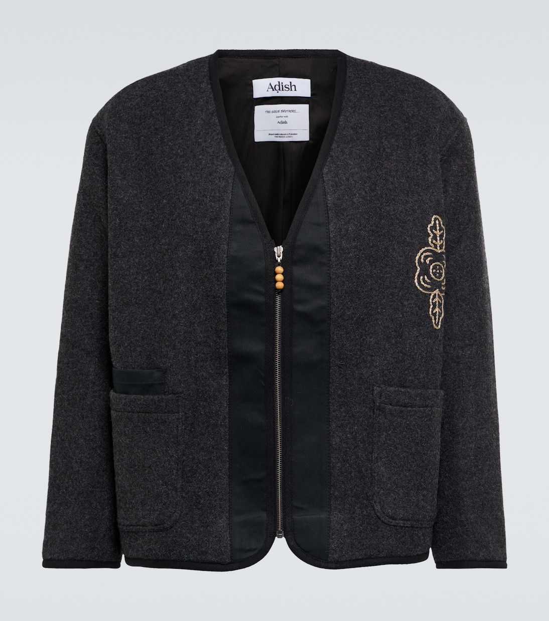 Chaqueta de lana bordada | Adish