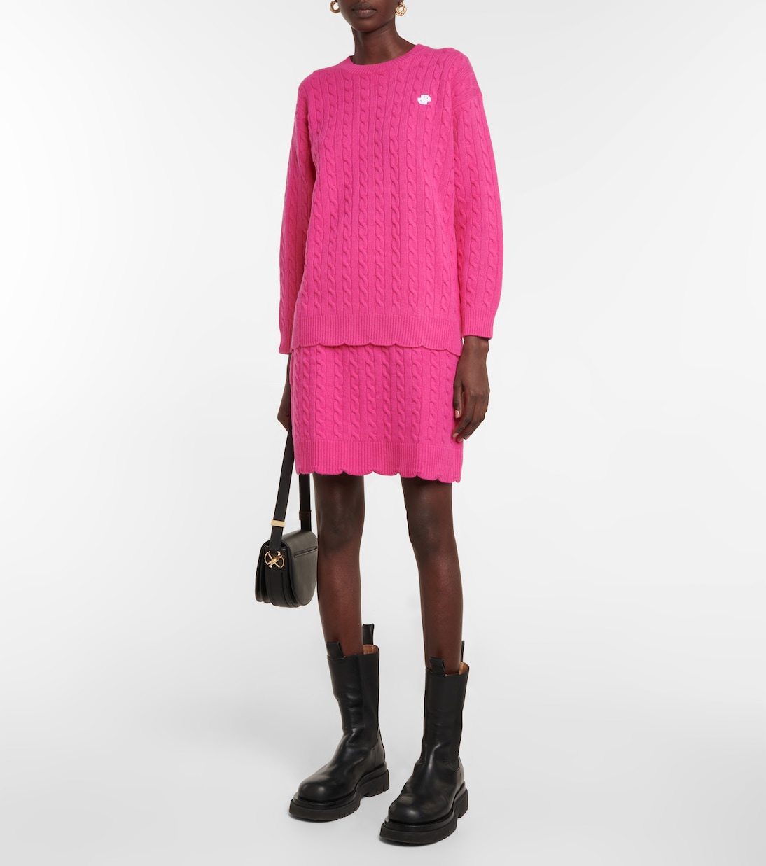 Minigonna in lana a trecce | Patou