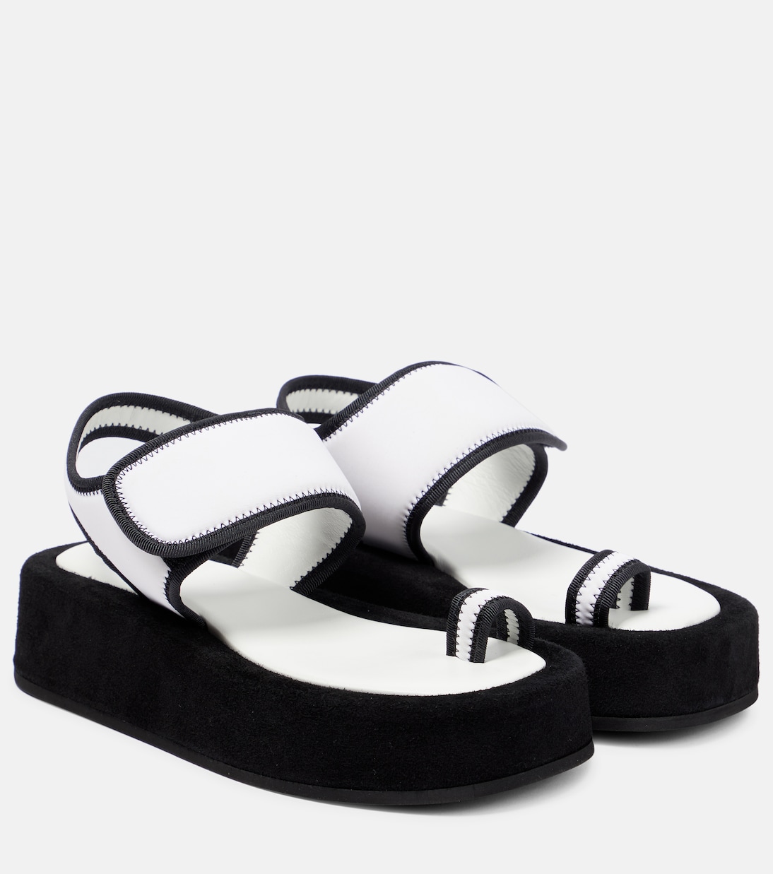 Sandali in neoprene e suede con platform | Wardrobe.NYC