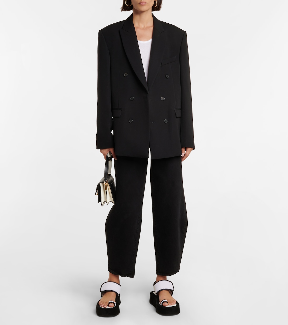 Sandali in neoprene e suede con platform | Wardrobe.NYC