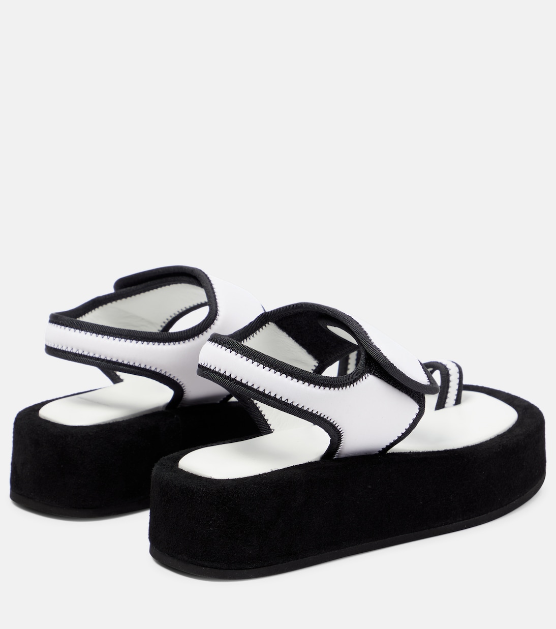 Sandali in neoprene e suede con platform | Wardrobe.NYC