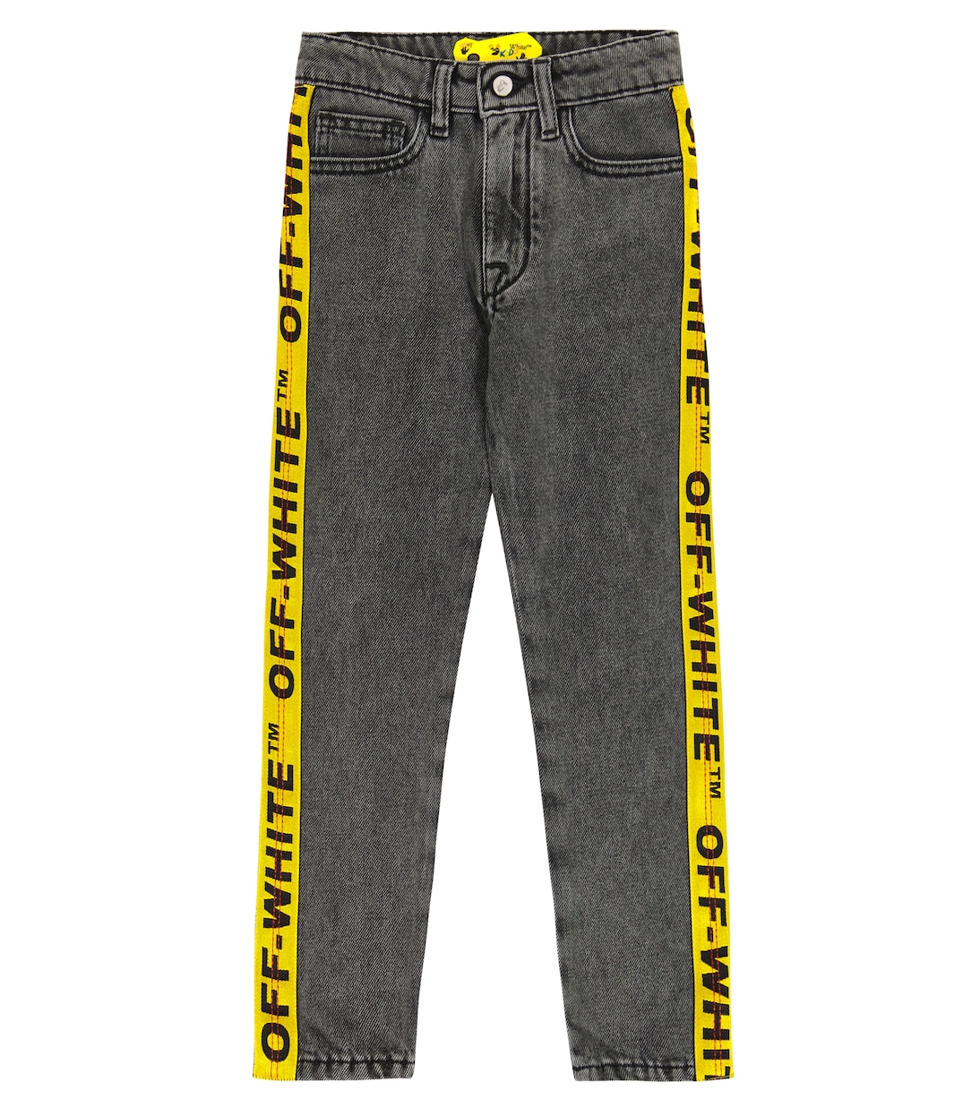 Logo straight jeans | Off-White Kids