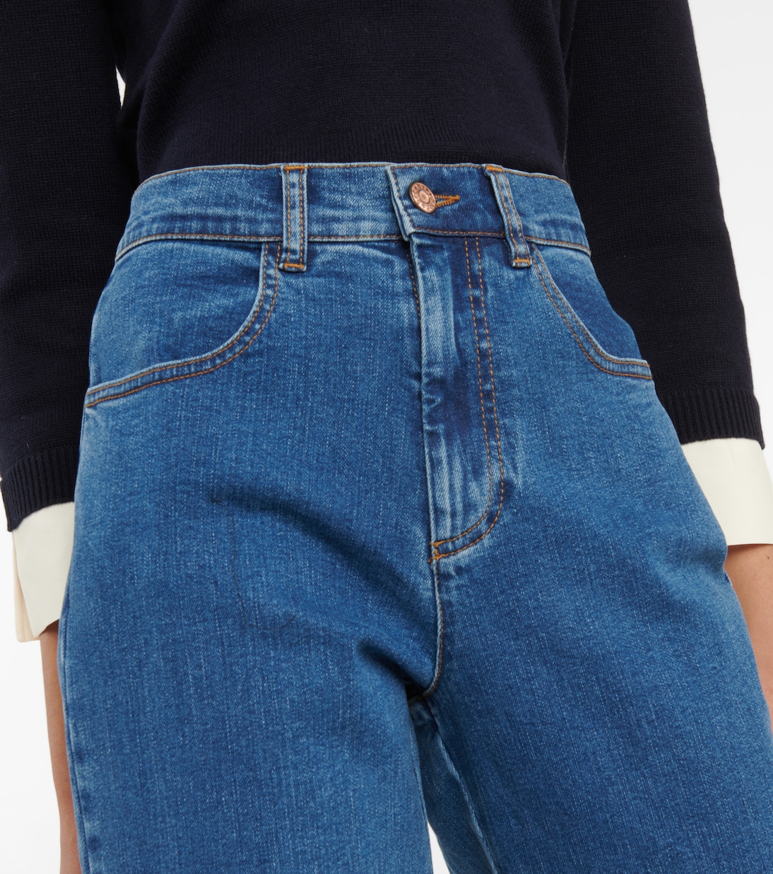 Jeans rectos de tiro alto | See By Chloé