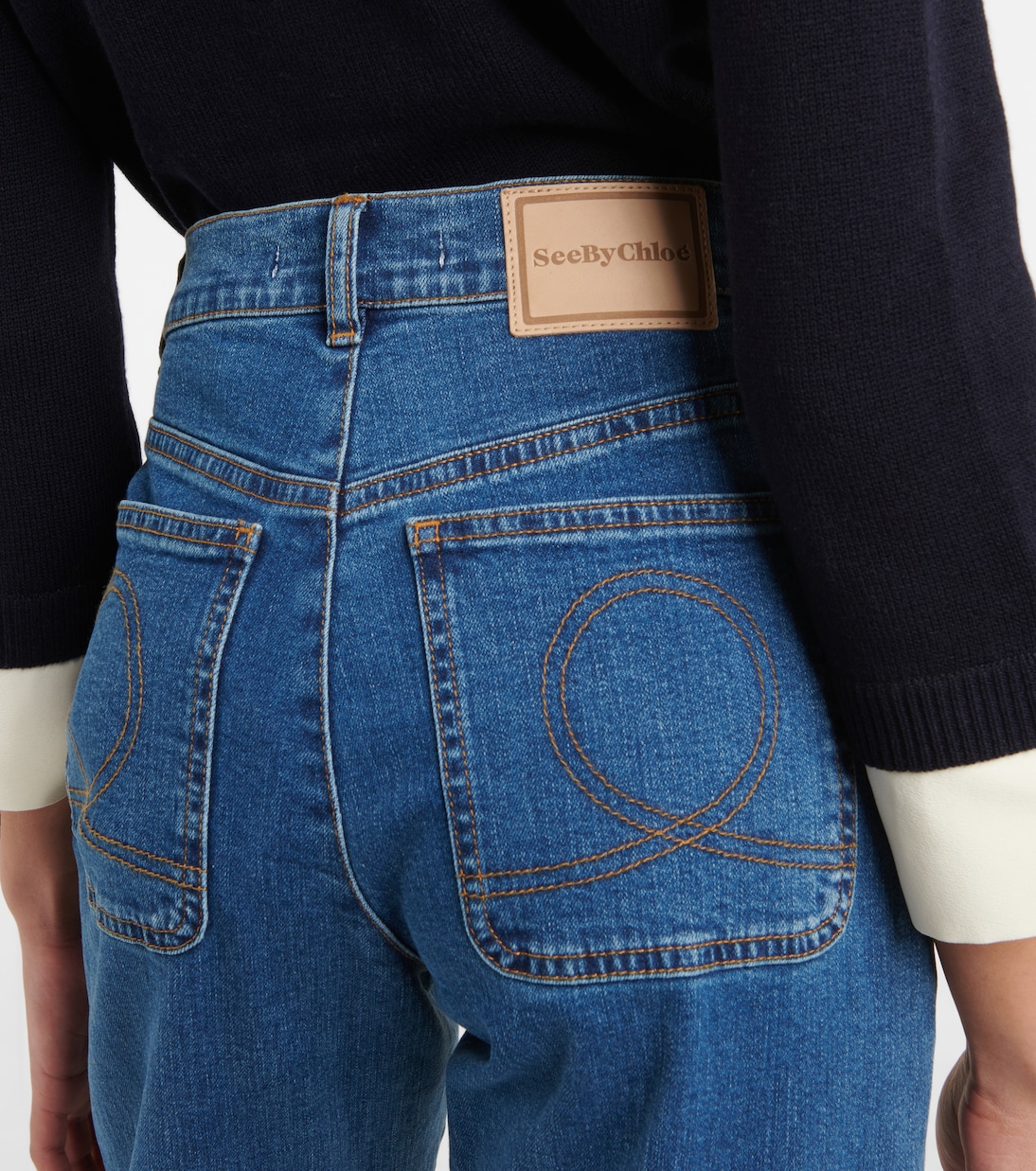Jeans rectos de tiro alto | See By Chloé