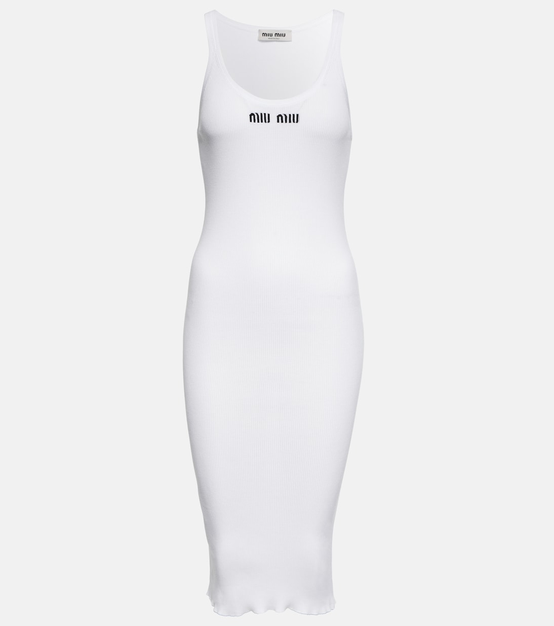 Midikleid aus Baumwoll-Jersey | Miu Miu