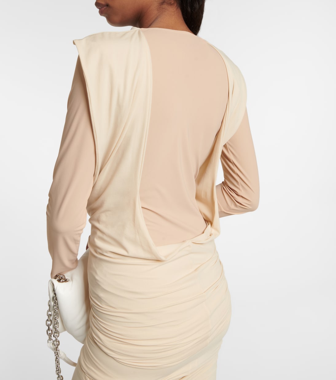 Deconstructed jersey maxi dress | MM6 Maison Margiela