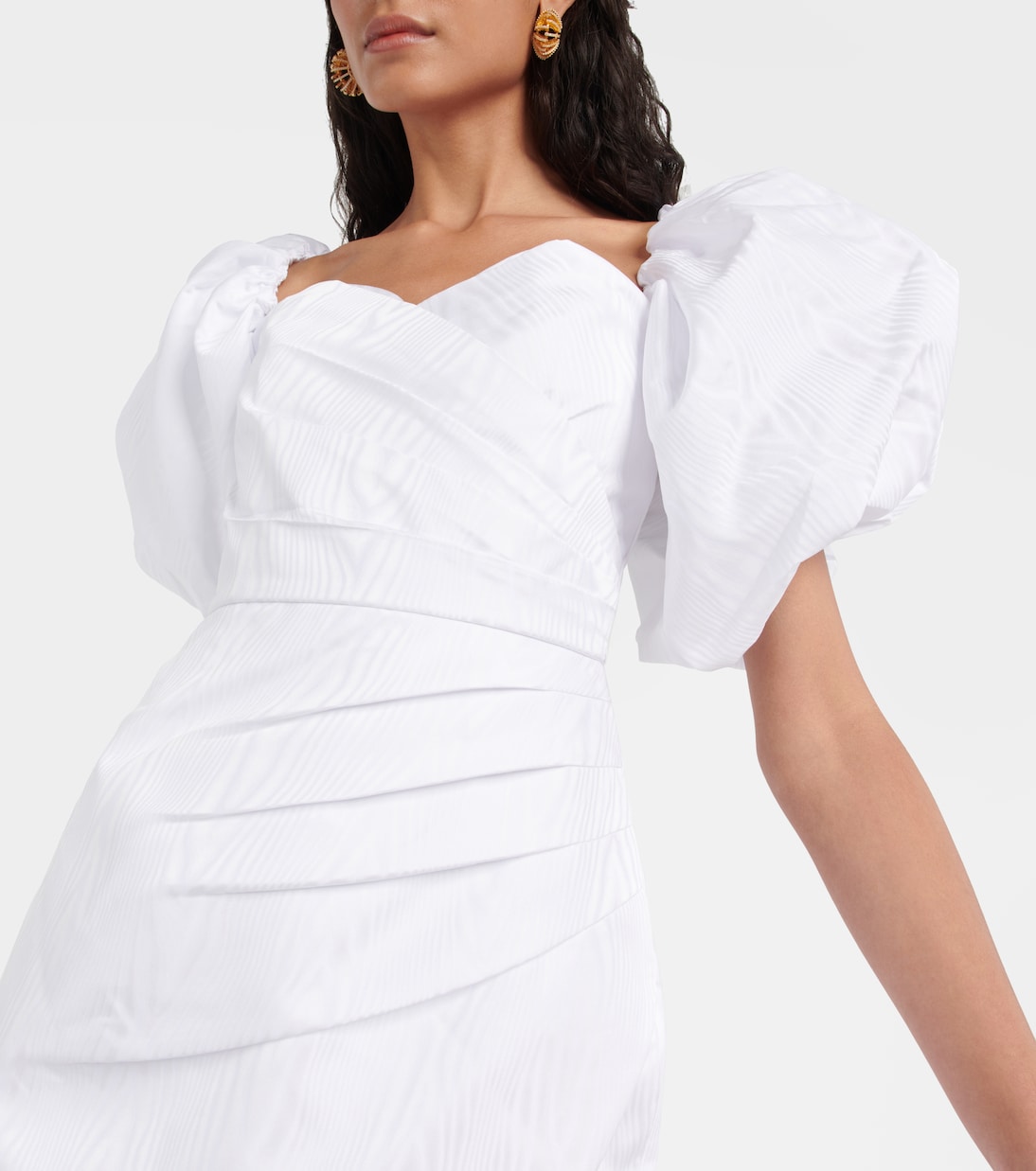 Puff-sleeve minidress | Rebecca Vallance