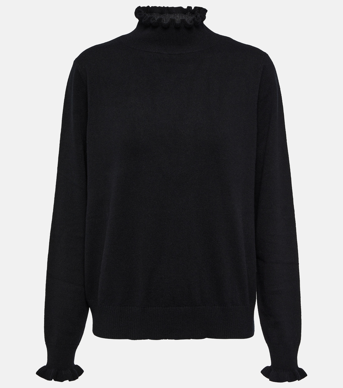 Ruffled cashmere and wool sweater | Jardin des Orangers