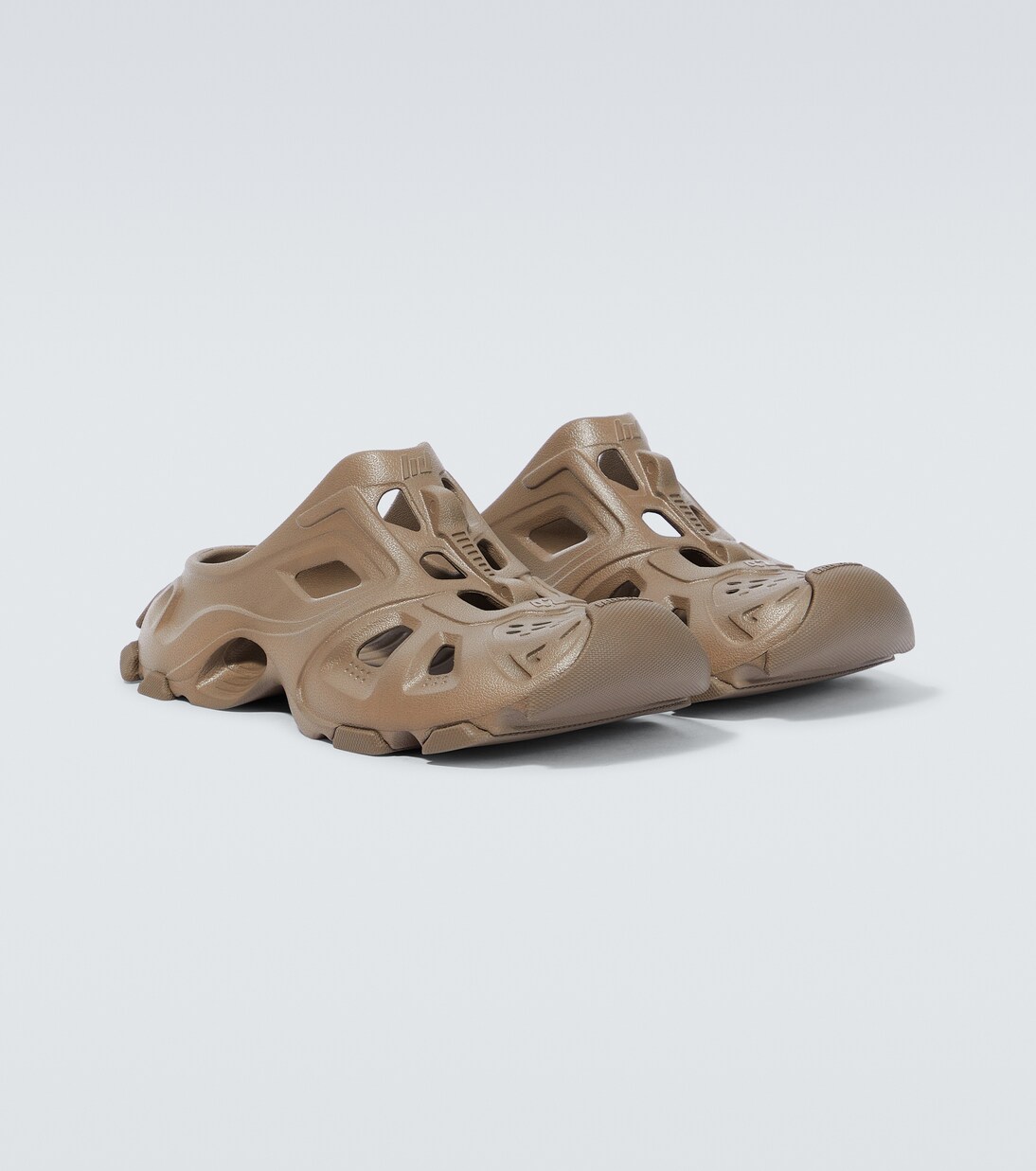 HD rubber mules in brown - Balenciaga | Mytheresa