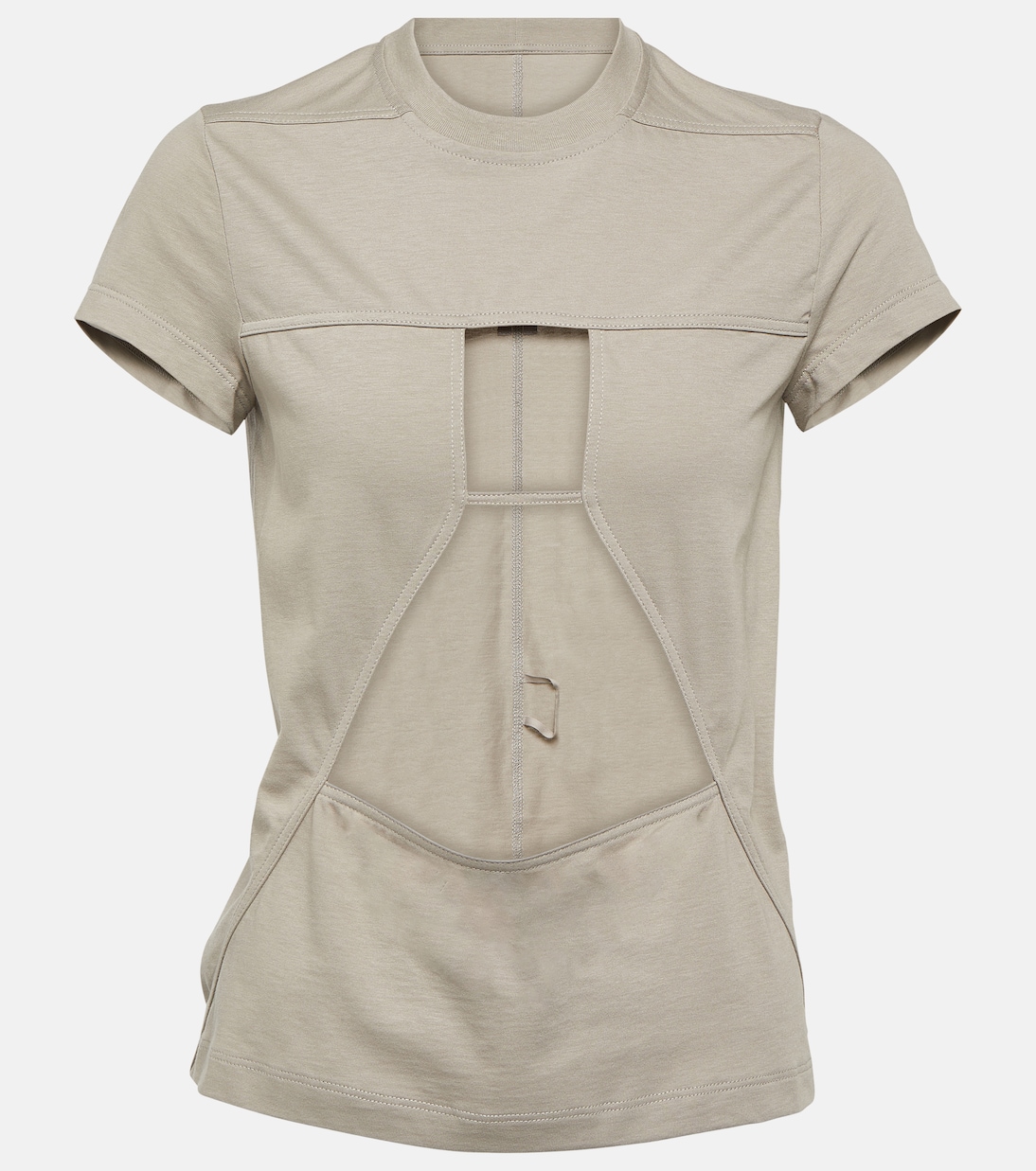 Camiseta de algodón con aberturas | Rick Owens