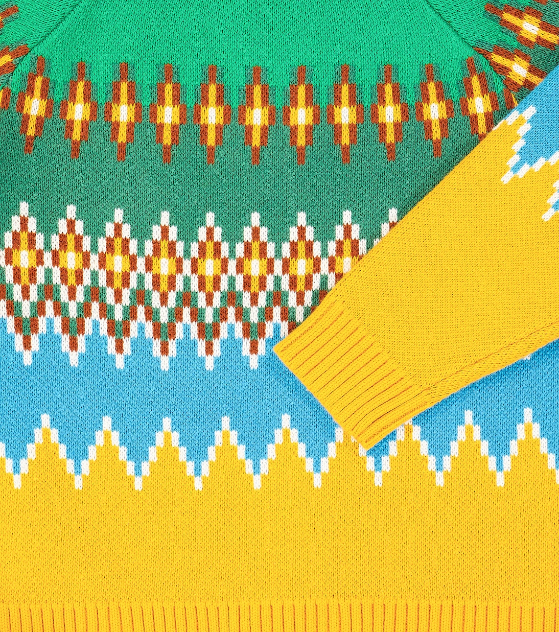 Jersey de algodón y lana Fair Isle | Stella McCartney Kids