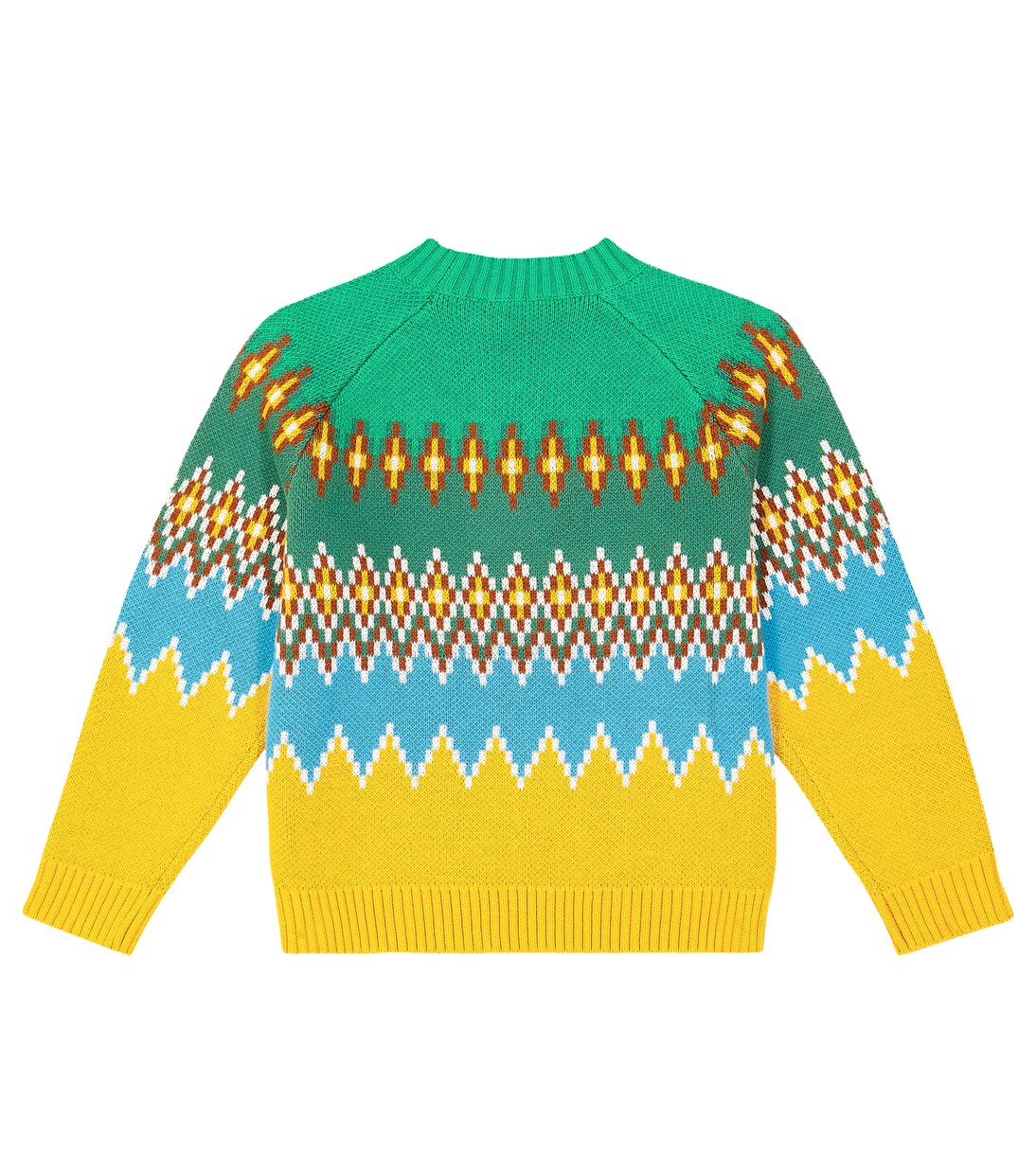 Jersey de algodón y lana Fair Isle | Stella McCartney Kids