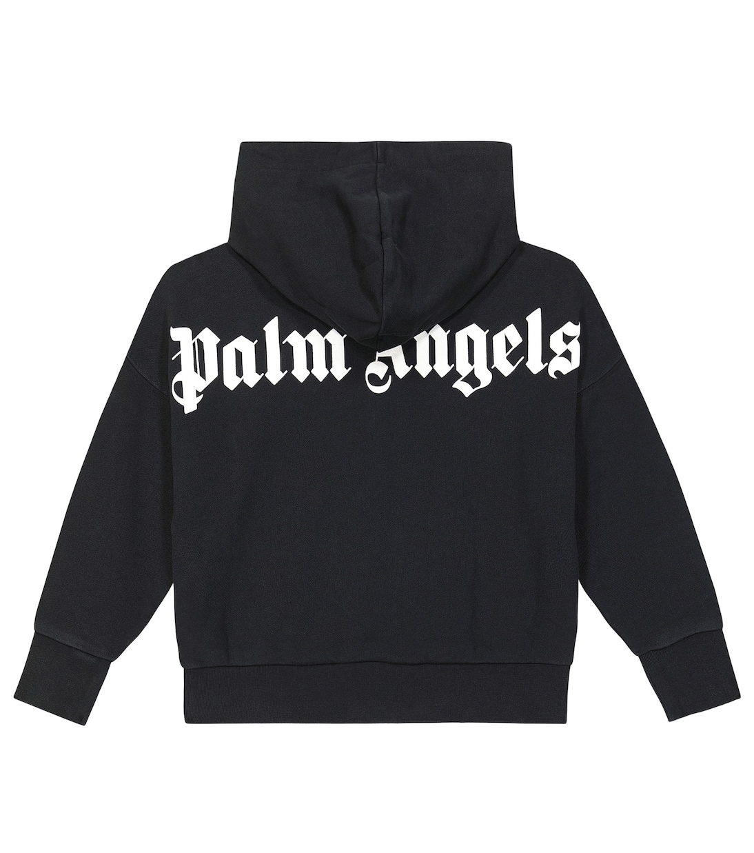 Palm angels black logo hoodie top